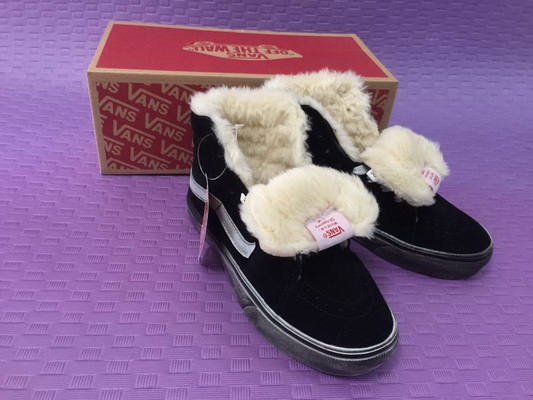 Vans High Top Shoes Lined with fur--035